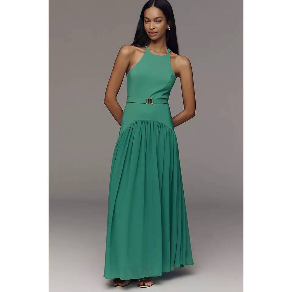 NEW HUTCH abbey maxi dress in green